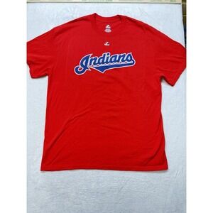 Cleveland Indians Roberto Pérez # 54 Red Majestic Men's XL T-Shirt Crew Neck Top